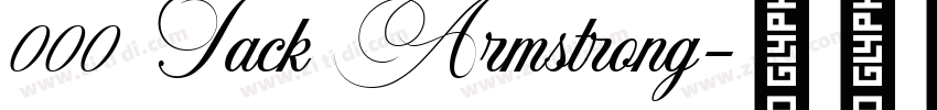 000 Jack Armstrong字体转换